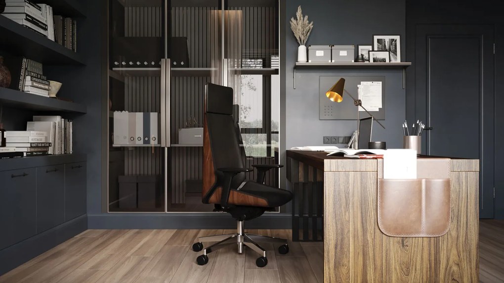 Grospol - Kancelárske kreslo Moon Wood HD