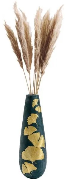 Ginkgo Elegance váza čierna/zlatá