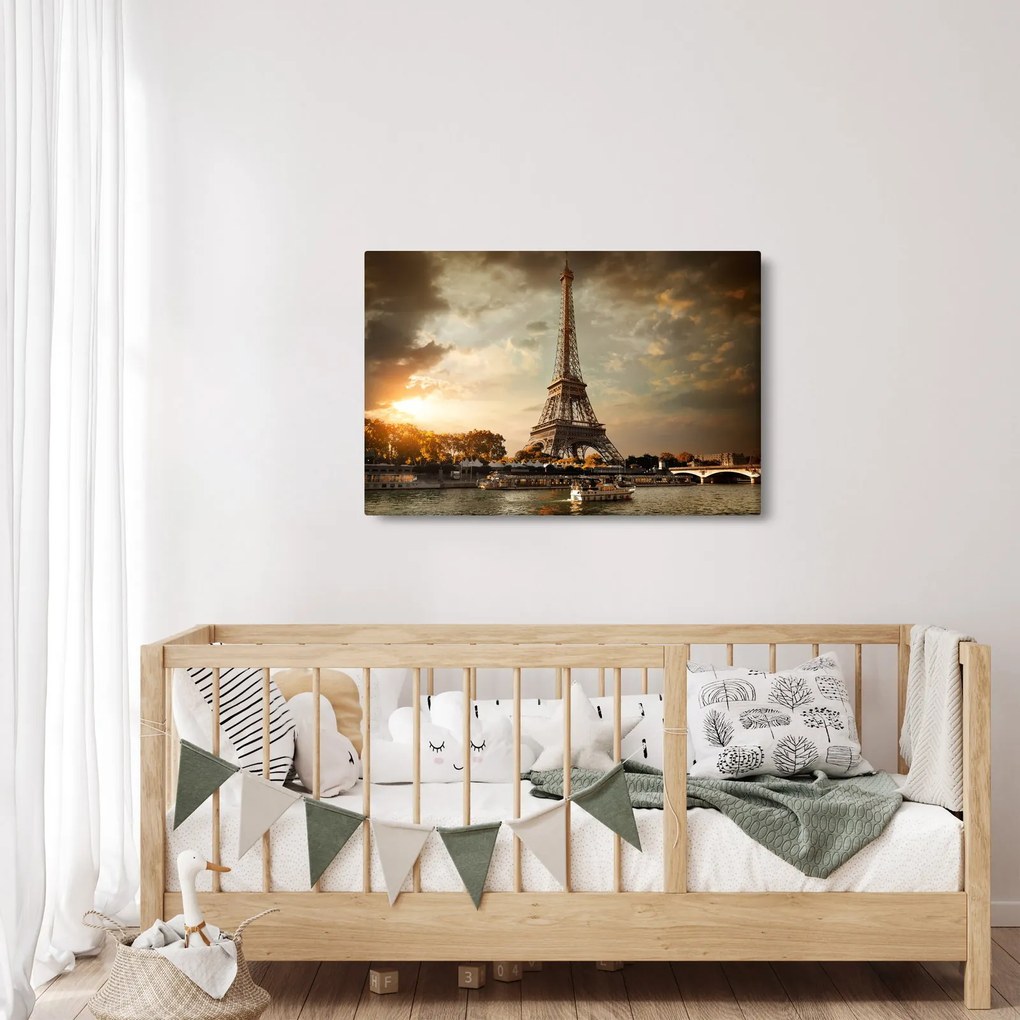 Obraz - Eiffelova veža, Paríž, Francúzsko (90x60 cm)