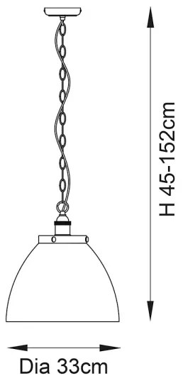 Endon 102926 - Luster na reťazi HANSEN 1xE27/10W/230V mosadz