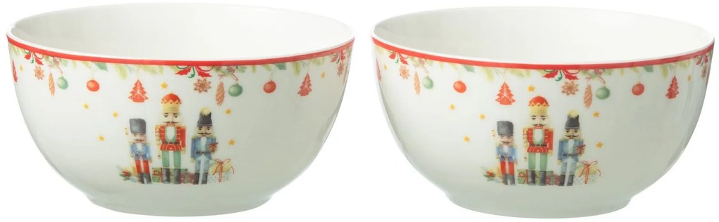 2ks miska s Luskáčikmi Chris Nutc v darčekovej krabičke - Ø 14*7 cm / 560ml