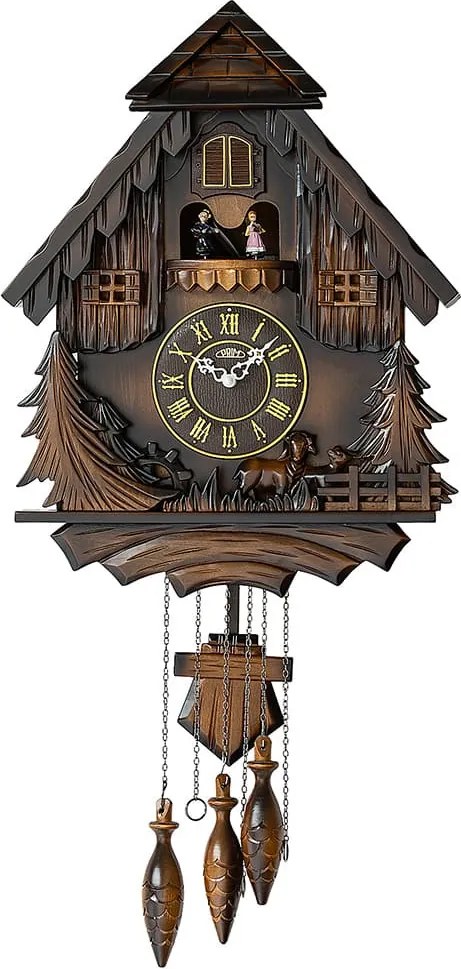 Kyvadlové kukučkové hodiny PRIM VII 4595.50 (51 cm) | Ručne vyrezávané