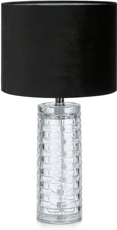 Čierna stolová lampa Markslöjd Monsieur, ø 24 cm
