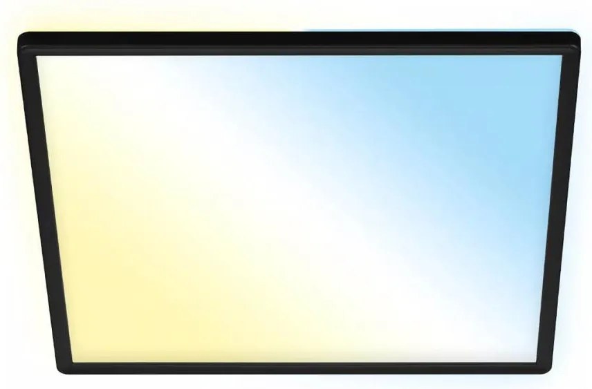 Briloner 7060-015 - SLIM LED stmievateľný panel 22W/230V 42x42 cm čierny Wi-Fi Tuya + diaľkové ovládanie