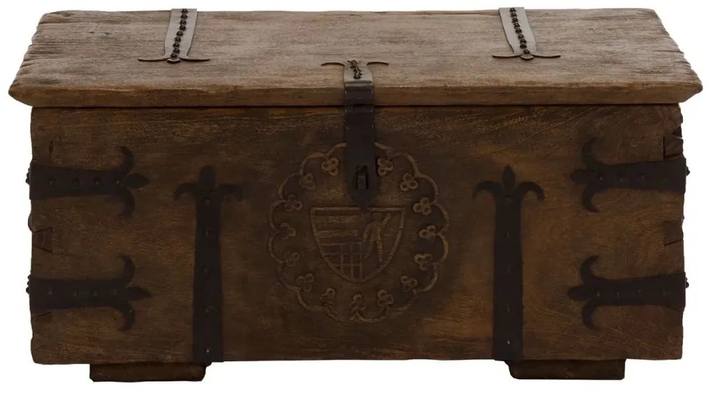 furniture-nabytek.cz - Masivní konferenční stolek Aladin z mangového dřeva, voskovaný, hnědý – 92×70×40 cm