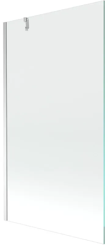 Mexen Next vaňová zástena jednokrídlová 90 x 150 cm, Transparentné, Chrómová - 895-090-000-00-00-01