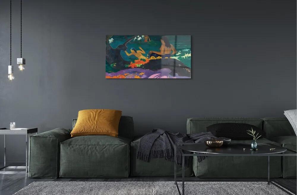 Obraz na skle Art pôsobí na jazere 100x50 cm