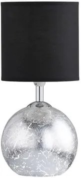 Stolové svietidlo WOFI Stolní lampa Carmen 40W E17 + 10W G9 stříbrná + černé stínidlo 8149.02.70.6010