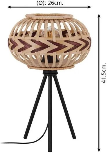 Eglo 43274 - Stolná lampa DONDARRION 1xE27/40W/230V
