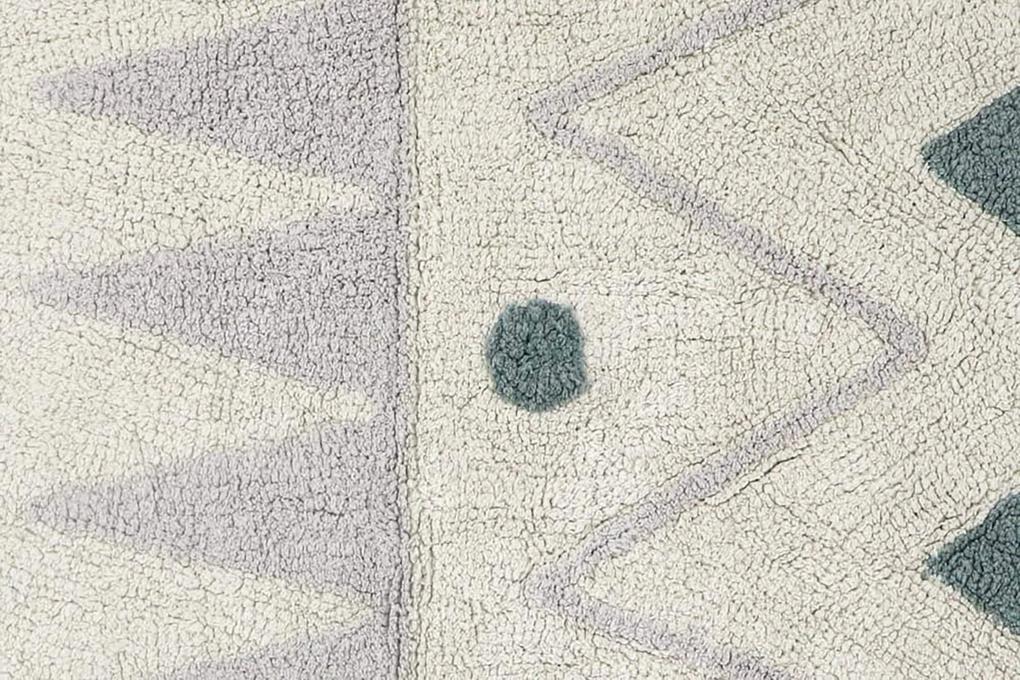 Prateľný koberec tecalzo 70 x 100 cm modrý MUZZA