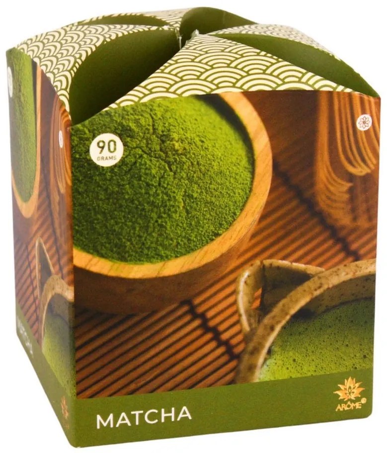 Arome Vonná sviečka v skle Matcha, 90 g