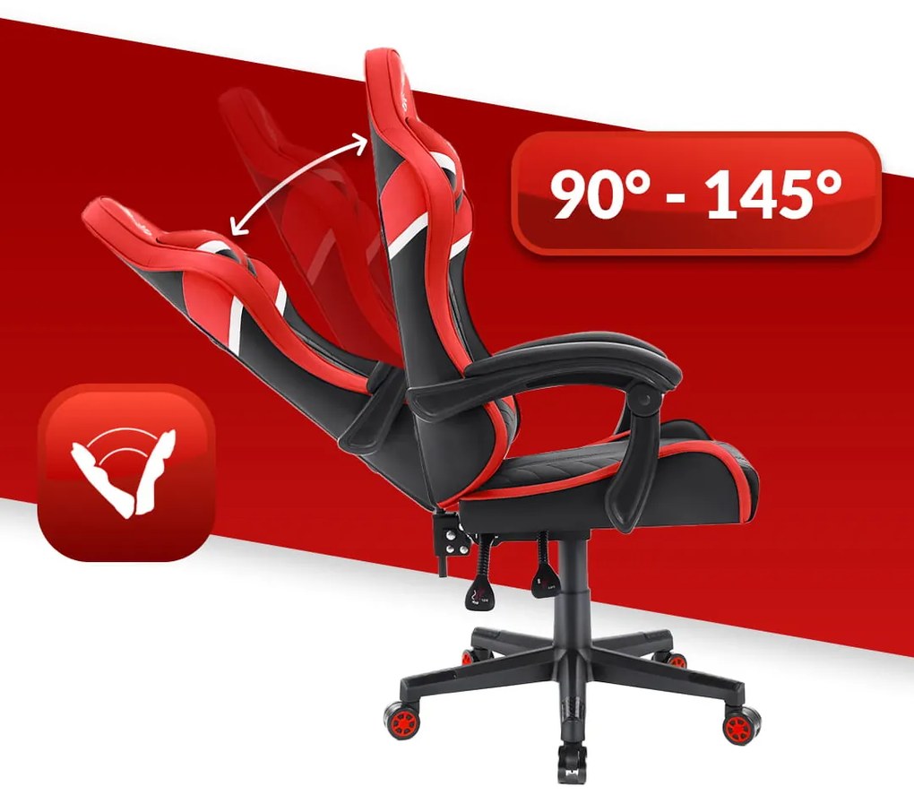 Herná stolička Hell's Chair HC-1004 RED