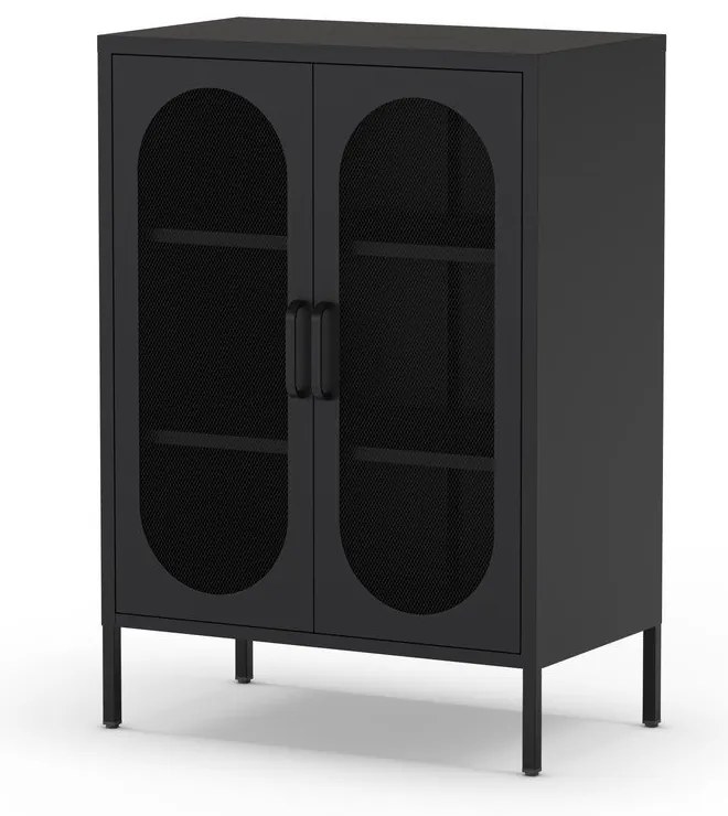 Čierna skrinka 70x100 cm Diora – Marckeric