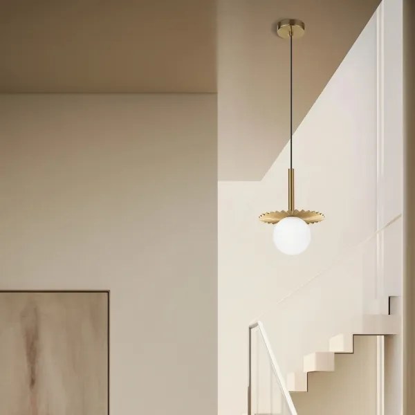 Luster na lanku CHITA 1xG9/5W/230V zlatý