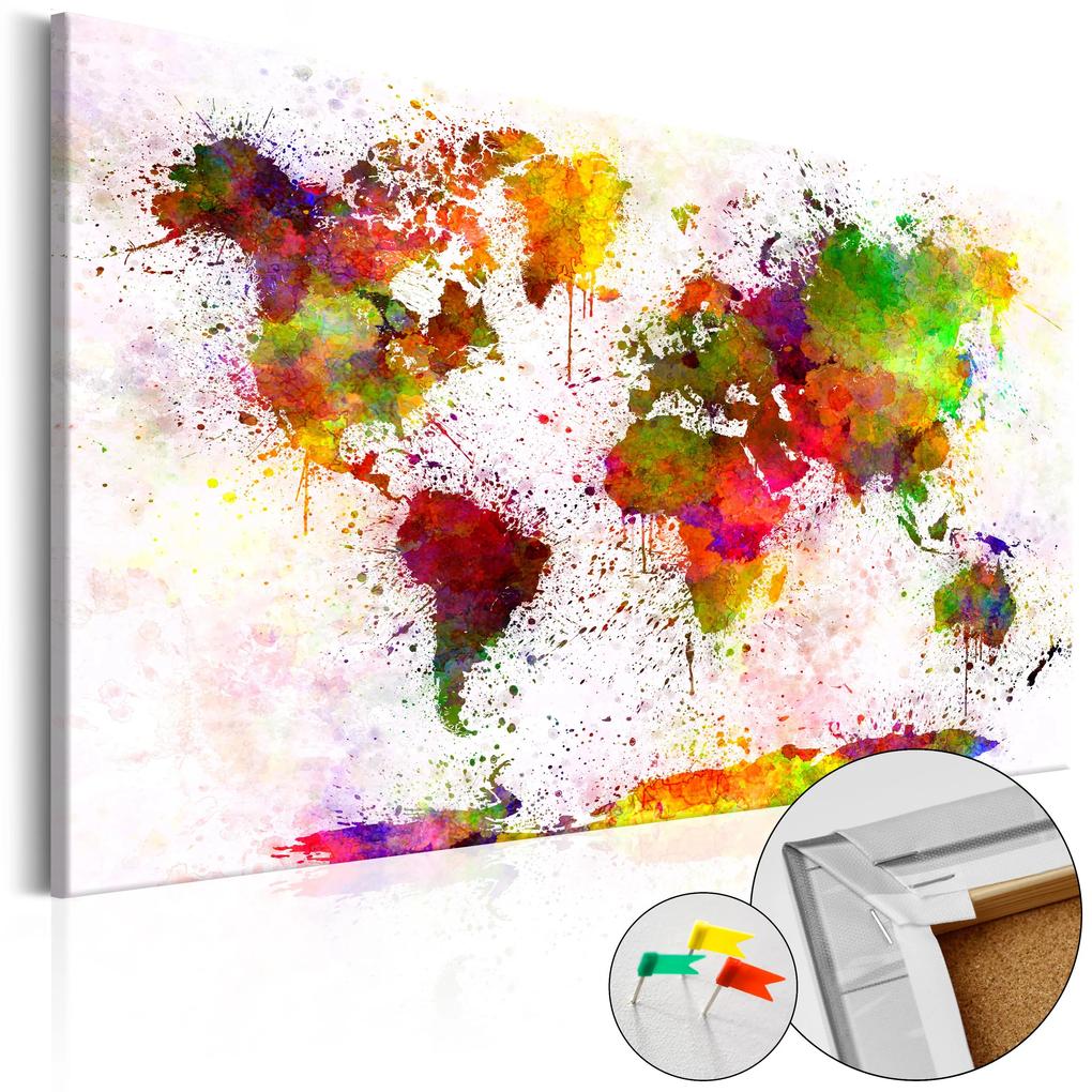 Artgeist Obraz na korku - Artistic World [Cork Map] Veľkosť: 90x60