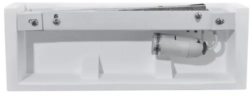 Nástenné svietidlo CEGIELKA 1xE14/12W/230V sadra/biela