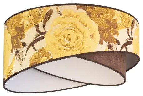 Duolla - Luster na lanku ROYAL 1xE27/40W/230V pr. 50 cm žltá