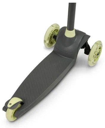 Lionelo - Detská kolobežka JESSY 3xAA sivá/zelená