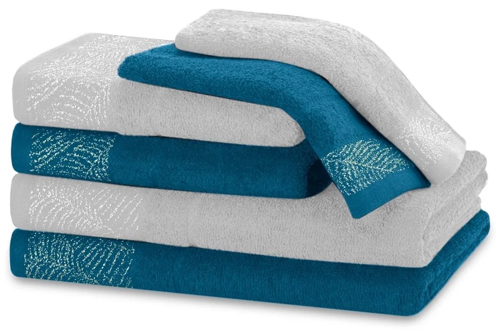 Sada 6 ks ručníků BELLIS klasický styl modrá