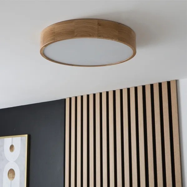 Brilagi - LED stropné svietidlo CARVALHO 3xE27/15W/230V dub pr. 47,5 cm