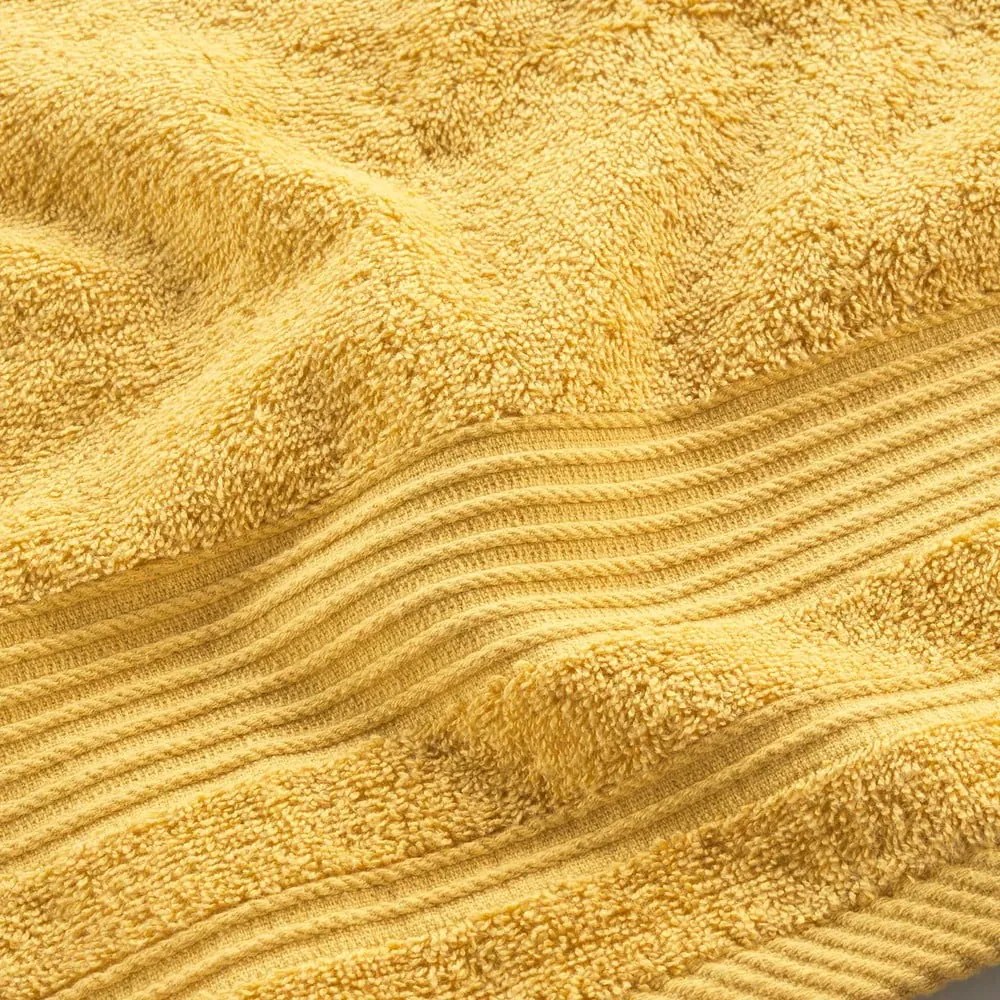 Žltý froté bavlnený uterák 50x90 cm Tendresse – douceur d'intérieur