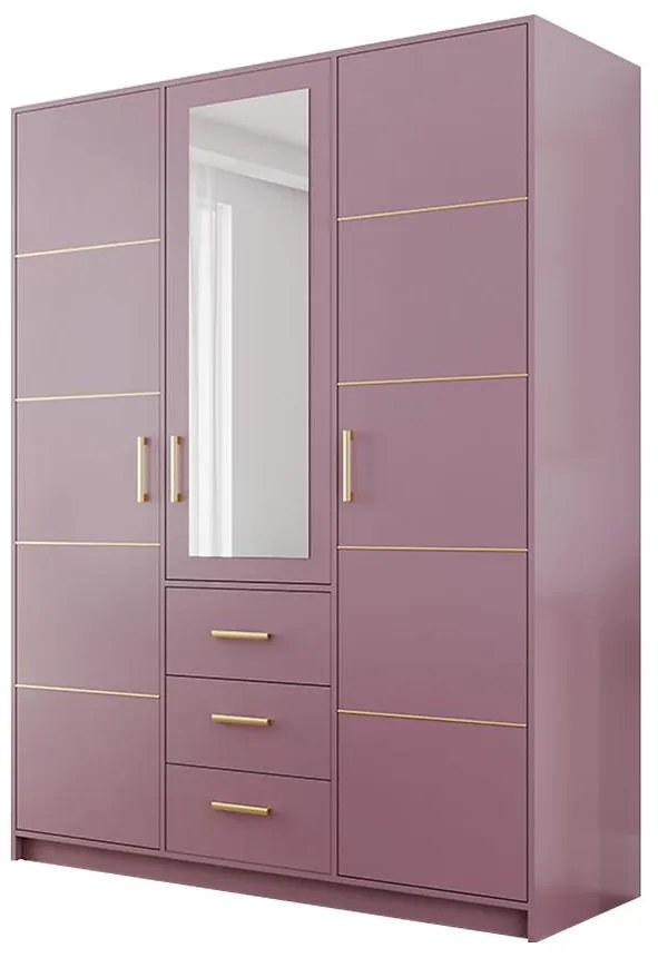 Skriňa  Bali D3 Slivka/zrkadlo