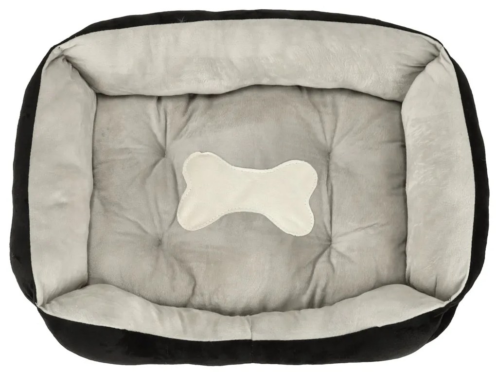 KIK Pelíšek pro psy 60x45x15cm bílý a černý