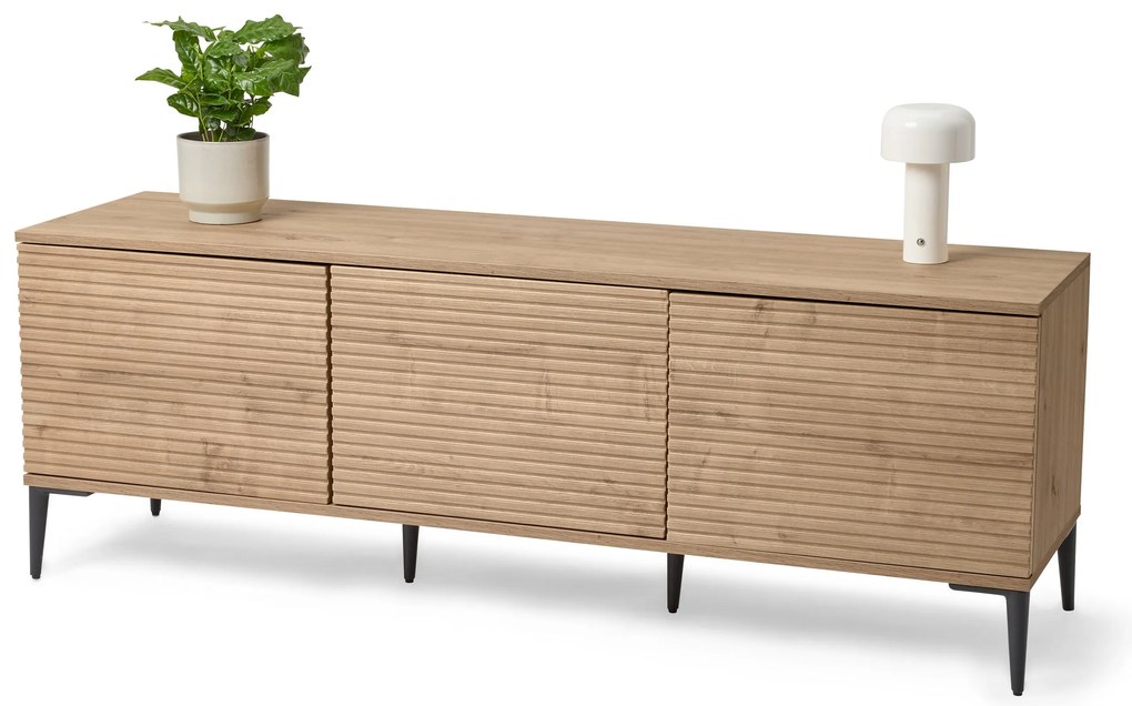 Odkladacia skrinka »REET« v lamelovom vzhľade