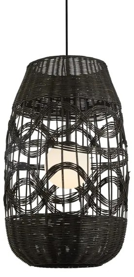 Luster na lanku ARONA 1xG9/9W/230V pr. 40 cm čierna