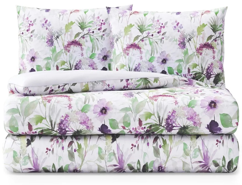 Bavlnená posteľná bielizeň AmeliaHome Averi I kvety, velikost 200x200+80x80*2