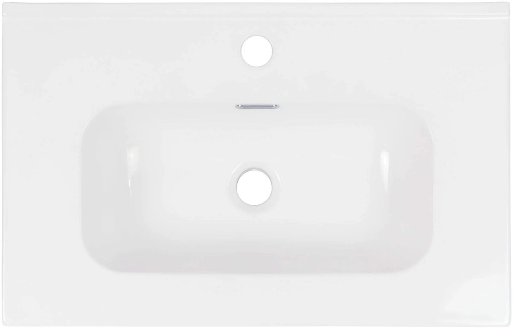 Deante Tubo, keramické umývadlo na zapustenie 600x385x160 mm, biela lesklá, DEA-CTU_6U6M