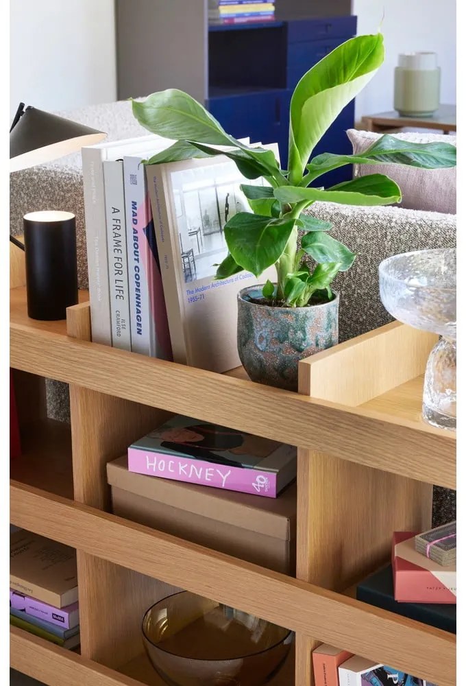 Knižnica v dekore duba v prírodnej farbe 120x70x32 cm Momentum – Hübsch