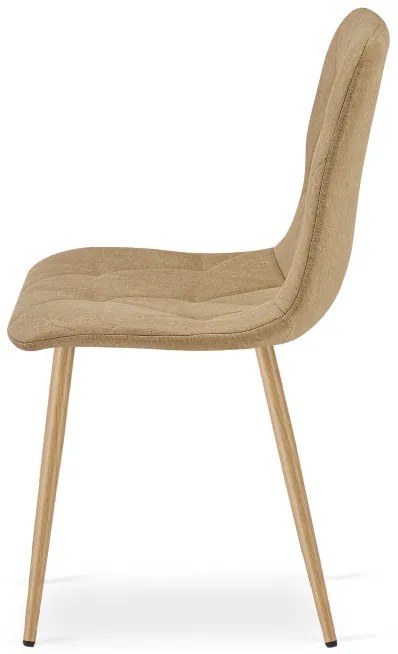 Set dvoch jedálenských stoličiek LIBRA hnedé / hnedé nohy (2 ks)