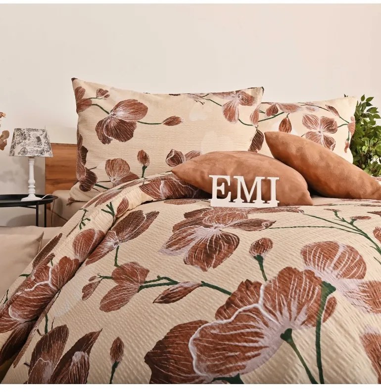 Obliečky krepové Davina EMI, Štandardný set jednolôžko obsahuje 1x 140x200 + 1x 70x90