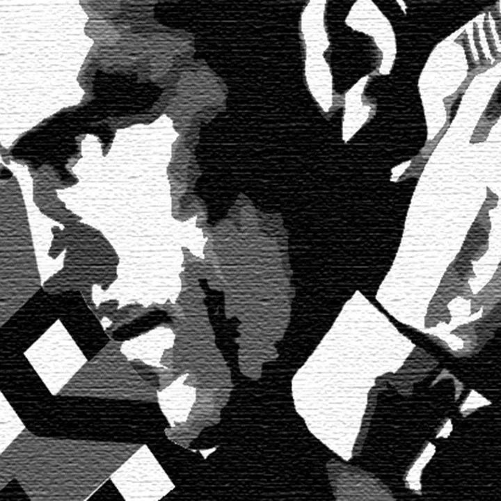Ručne maľovaný POP Art obraz KURIÉR | rôzne rozmery