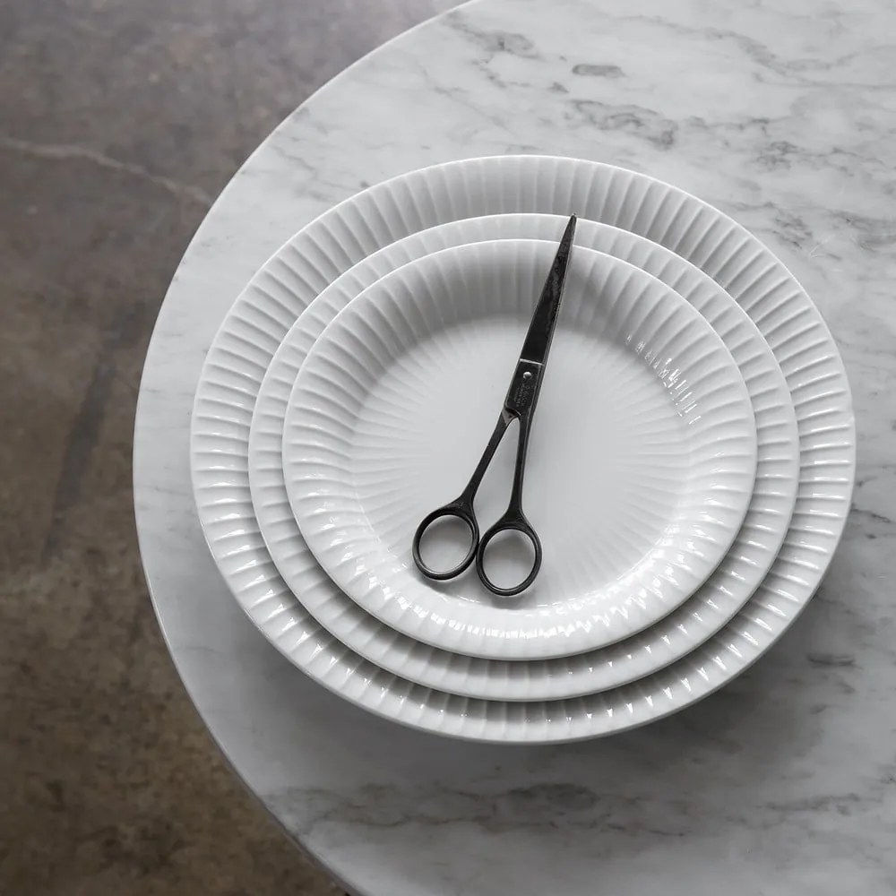 Biely porcelánový tanier Kähler Design Hammershoi, ⌀ 27 cm