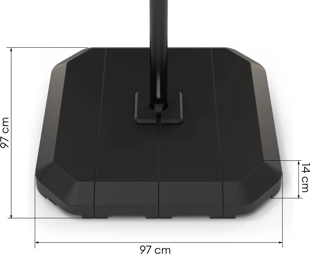 Podstavec pod slnečník Roman čierny