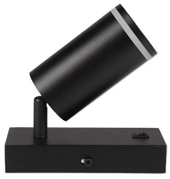 Nástenné bodové svietidlo 1xGU10/35W/230V čierna