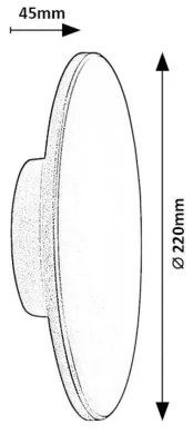 Rabalux 77151-LED Von. nás. svietidlo RUST 15W/230V 2700/4000/6500K IP65 čierna