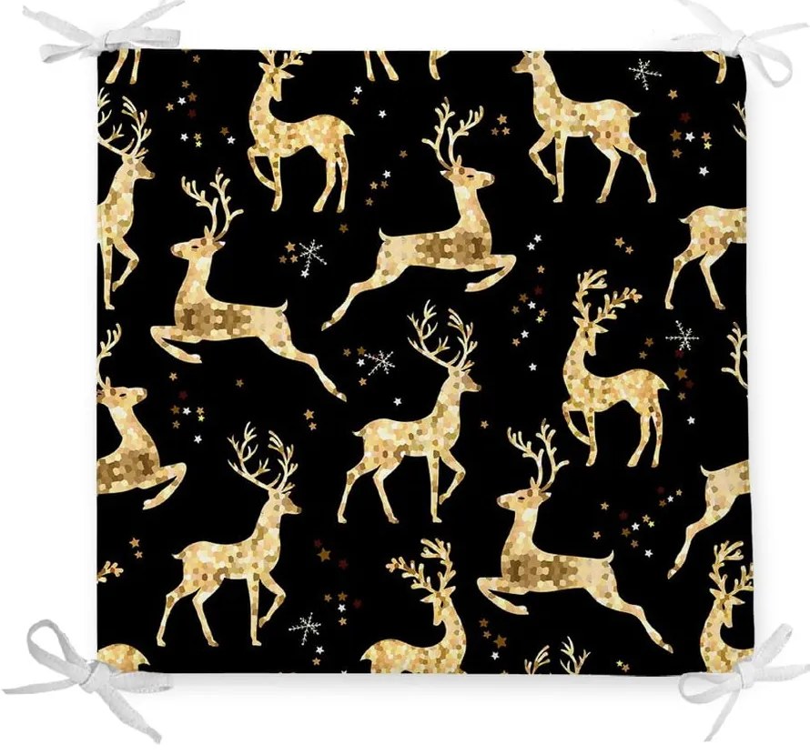 Vianočný sedák s prímesou bavlny Minimalist Cushion Covers Dasher, 42 x 42 cm