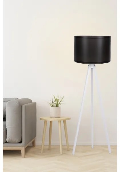 Stojacia lampa AYD 1xE27/60W/230V čierna/biela