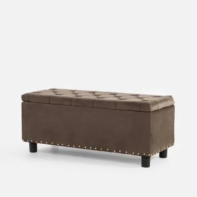 Velúrová lavica KARING s úložným priestorom