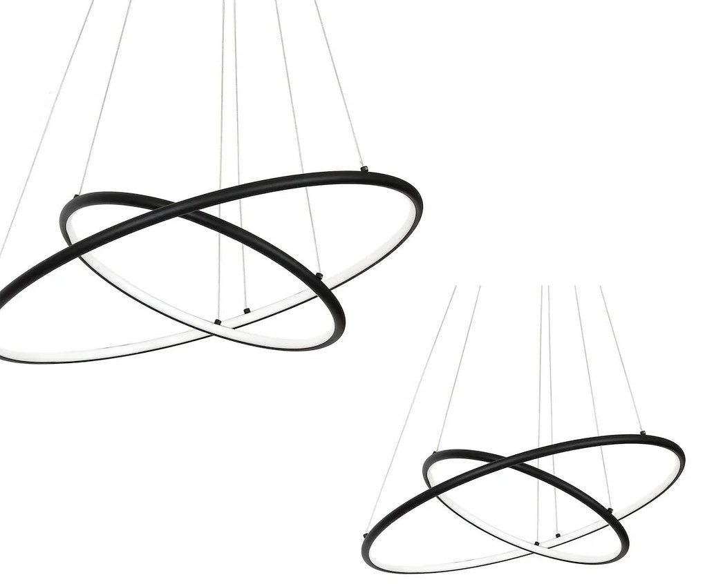 Závesné LED svietidlo Orion, 2x LED 53w, 3000k, b