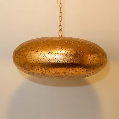 Zlatý luster filigránový orientálny Gold & Gold UFO Ø45*125