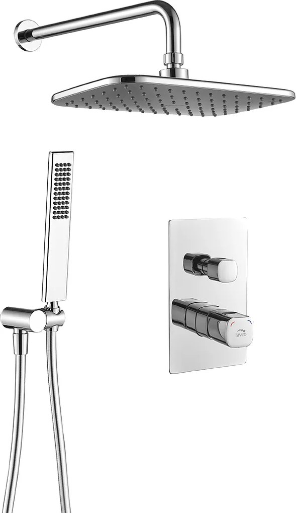 Laveo Sprchový komplet Tores + BOX s podomietkovou batériou - BVT_001P, chróm