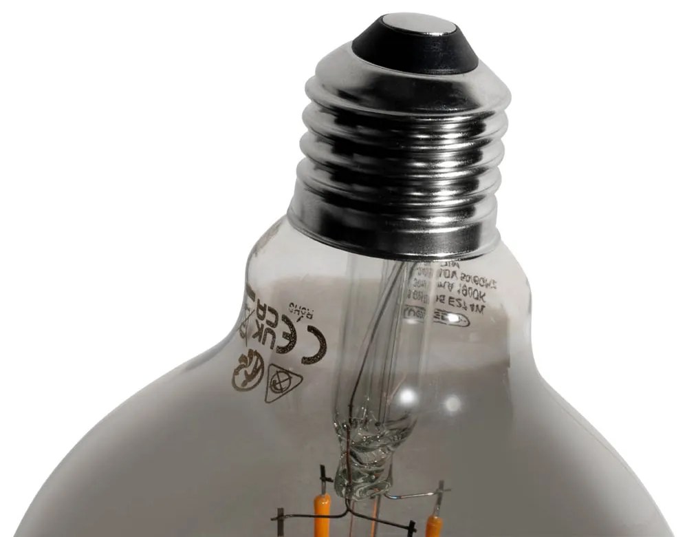 Sada 5 stmievateľných LED žiaroviek E27 s 3 stupňami dymu G95 4W 200 lm 1900K
