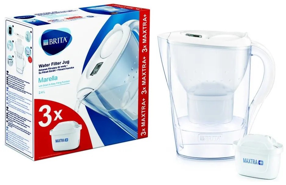 Brita Brita - Filtračná kanvica Marella 2,4 l + 3 filtre FT0306