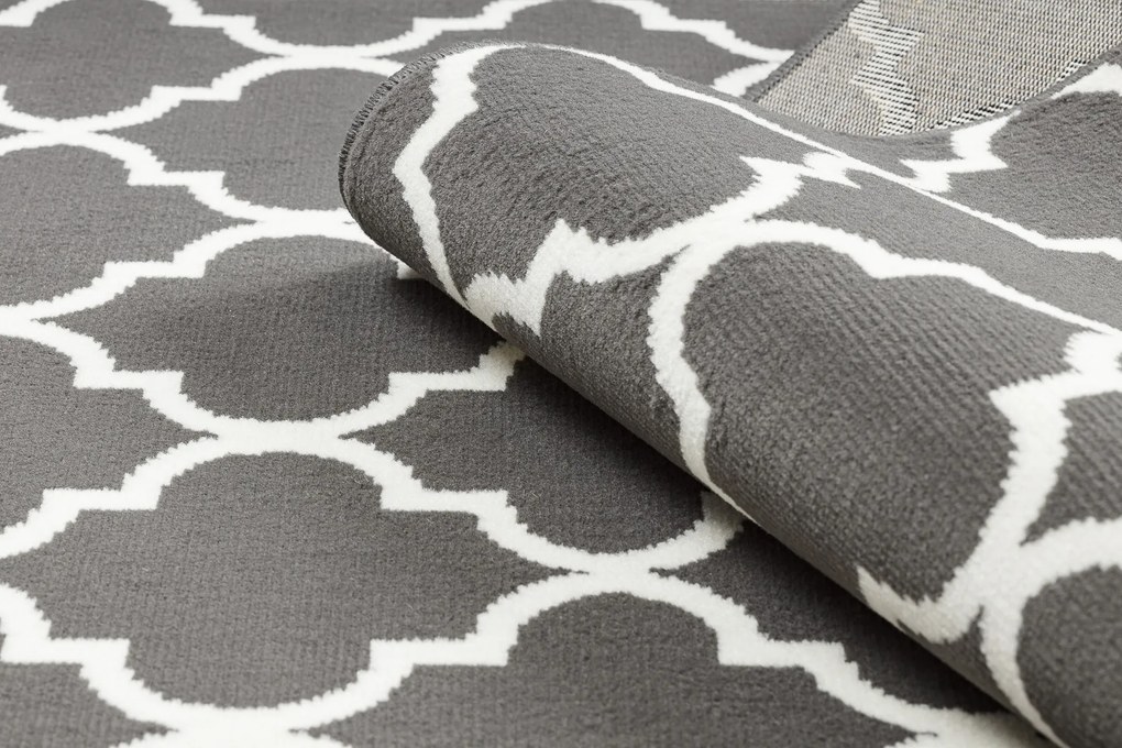 Koberec BCF Morad TRELLIS Vzor marocká mreža, antracit