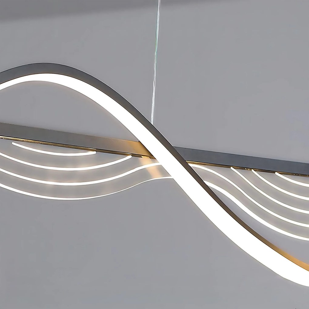 Toolight Toolight, závesné LED svietidlo 100 cm, 3000K, LHJ041-CP, čierna, OSW-50019