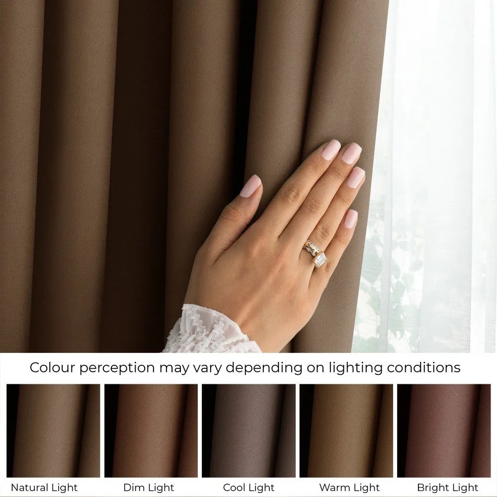 Hnedý dimout záves 140x250 cm Carli Tie – Restilo